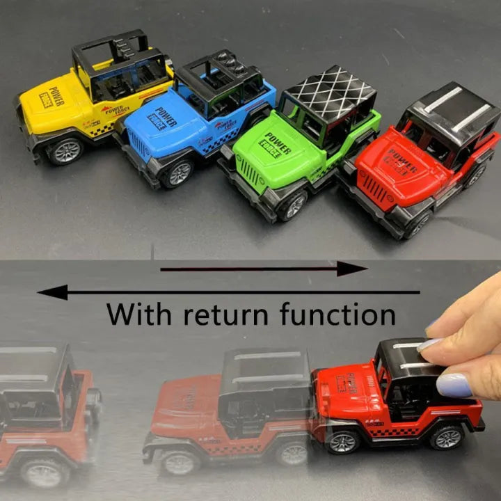 1 Mini Jeep - Alloy Toy - Pull Back Car