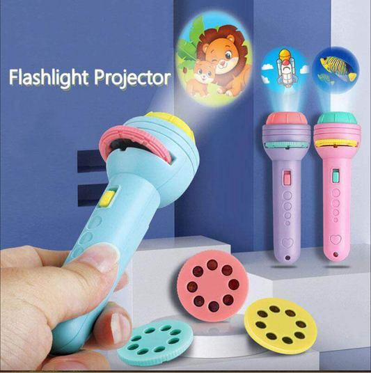 Projector Flashlight for Kids - Projection Electric Torch