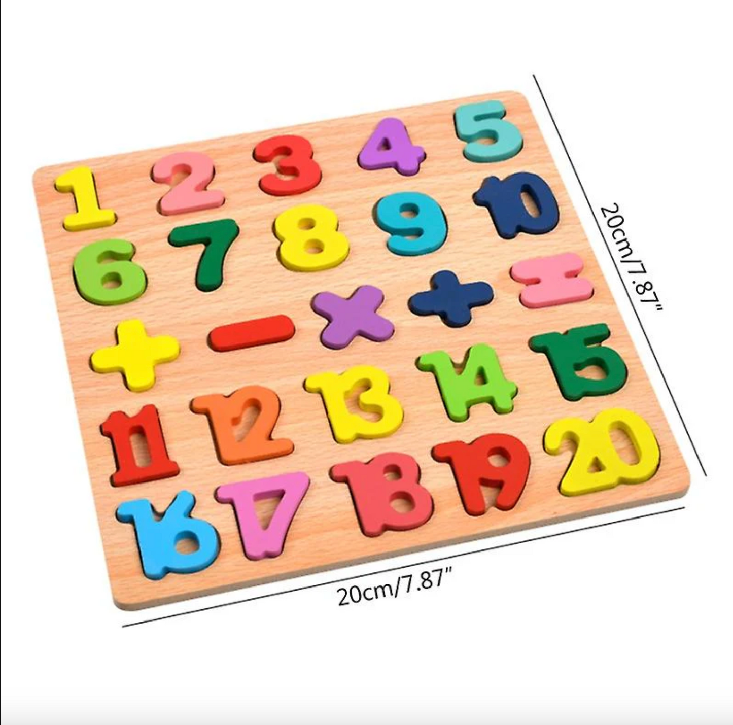 Educational learning letters numbers toy Alphabet Wooden Puzzle wooden matching game kids puzzle wooden board